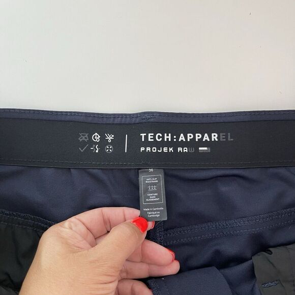 Projek Raw Tech Pants Mens 36x30 360 Stretch Anti-Wrinkle Quick Dry Blue Golf - Picture 4 of 13